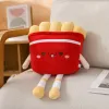Creative red French fries doll pillow, cartoon cute children's toy, casual decorative item, excellent gift details Picture